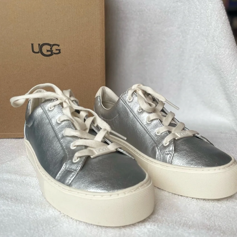 UGG Women's Silver Sneakers - Picture 2 of 7